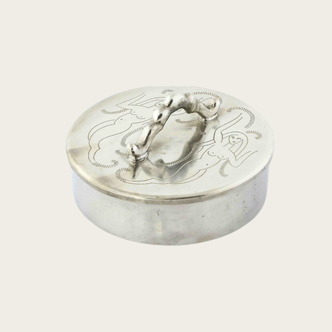 Pewter Lidded Box by C.G Hallberg for Svenskt Tenn