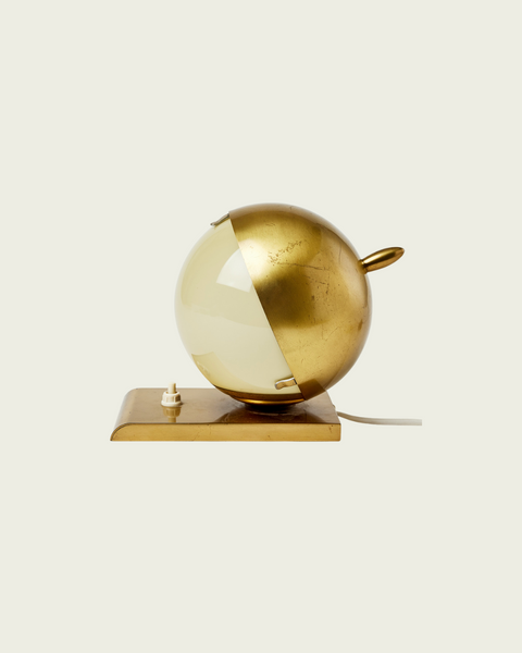 1930's Germany, Brass & Milk Glass Table or Wall Lamp