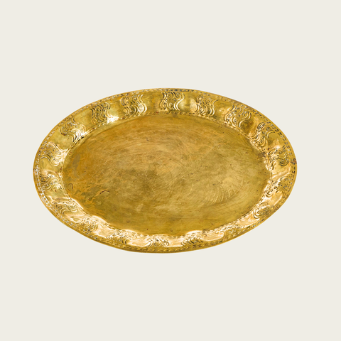 Brass Tray by George Von Mendelssohn, Number “50”