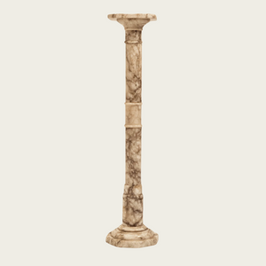 Neoclassical Calacatta Marble Pedestal