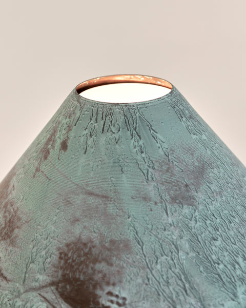 1980's Patinated Copper Table Lamps by Ron Rezek