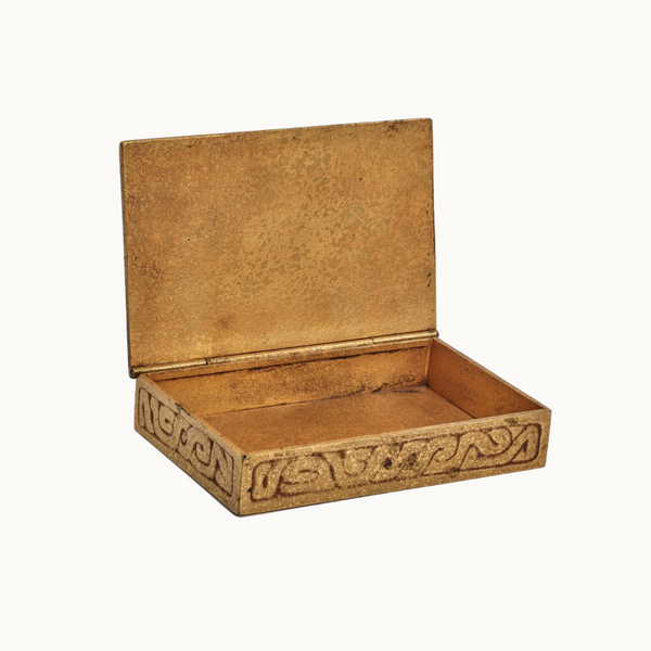 1930's Tiffany Studios Bronze Zodiac Box