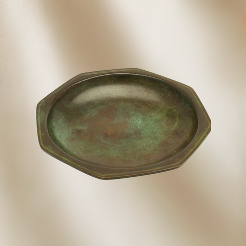 1930's Patinated Bronze Catchall Dish by Jacob Ängman for GAB Brons