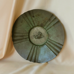 1940's Swedish Grace Patinated Bronze Relief Plaque