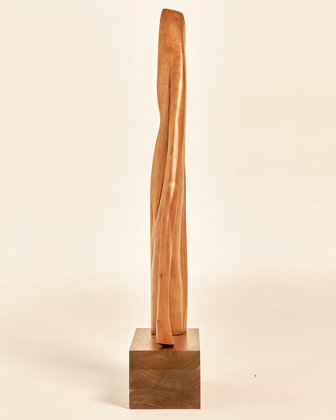 Organic Teakwood Abstract Standing Sculpture