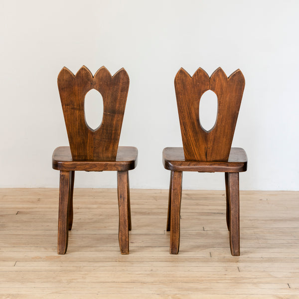 Pair of 1950’s Finnish Elm Dining Chairs