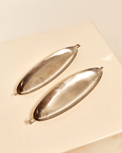 Stainless Steel Fish Bowl Catchall by Roberto Sambonet (1960's edition)